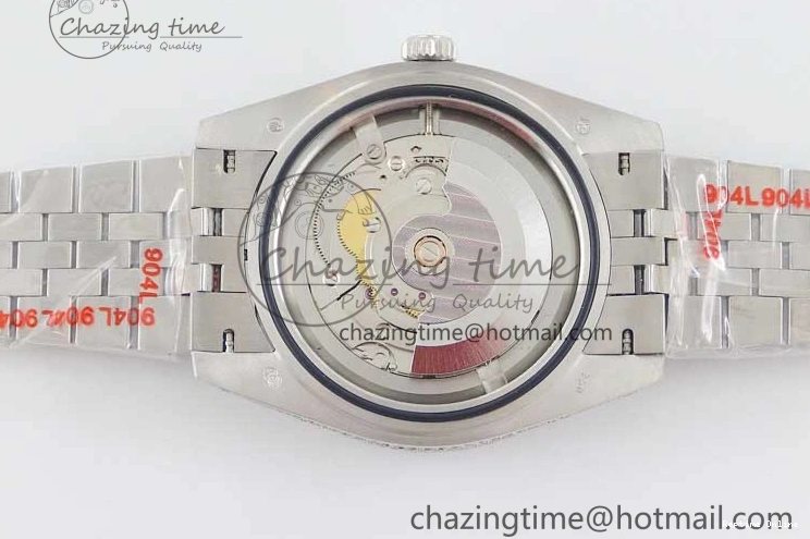 0224 Refined Datejust 41 SS Full Diamonds TWF 1:1 Best Edition Gray Roman Markers Dial on Jubilee Bracelet A 2389